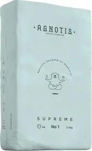Scutece hipoalergenice Supreme Agnotis marimea nr.1 2-5 kg 44 bucati
