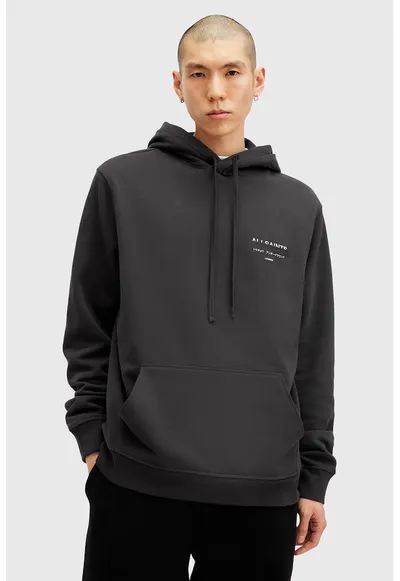 Hanorac relaxed fit de bumbac Redact - Negru stins