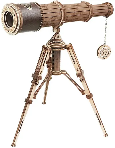 Puzzle 3D din lemn Robo Time din 314 de piese – Telescop