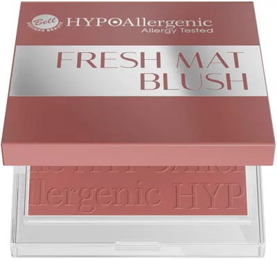 Bell HYPOAllergenic Fard de obraz Fresh Mat, 01 Dahlia, 4.7 g