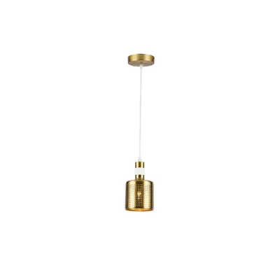 Lampa tavan - Ceiling fixture BELLIS 2,4574, AC220-240V,50/60Hz,1*E27, IP20, Diameter 12 CM, single, white/gold