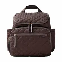 Rucsac pentru mamici, Skip Hop, Compartimentat, Matlasat, Cu multiple buzunare, Include 2 gentute mai mici pentru depozitare si salteluta de infasat, 41x20x36 cm, Ciocolatiu