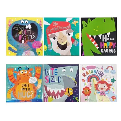 The Very Hungry Worry Monsters Picture Book set x 6 in Bag, Rosie Greening Christie Hainsby, Holly Lansley