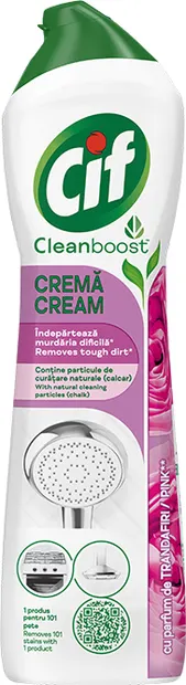 Detergent Cif - Cream Pink Flower, 500 ml