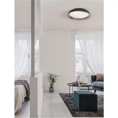 Plafoniera VELA Nisipiu Negru Outside Coffee Inside Aluminiu & Acrylic LED 30 Wat 230V 1665Lm 3000K IP20