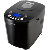 Masina de paine Daewoo DBM600B, 600 W, 900 g, 2 nivele de rumenire, 12 programe, Timer, Negru