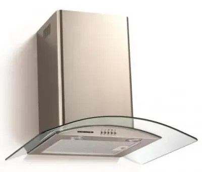 Hota decorativa Heinner DCH-650GX, Capacitate de absorbtie 645 mc/h, 1 motor, 190W (Bej)