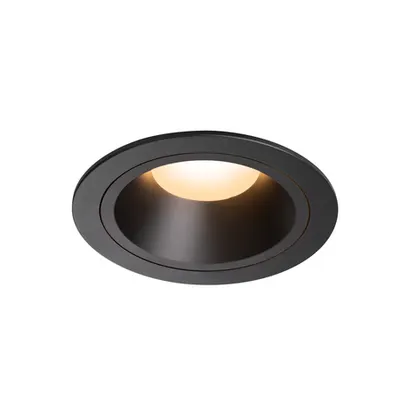 Spot incastrat, NUMINOS L Ceiling lights, black Indoor LED recessed ceiling light black/black 2700K 55°