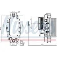 Radiator ulei, ulei motor NISSENS 90948