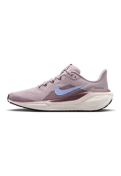Pantofi Pegasus 41 din material textil cu aplicatie logo pentru alergare - Roz prafuit