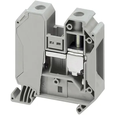 Bloc Terminal Trecere Mini Cu Flansa Linergy2.5Mm² 24A 1 Nivel 2X2 Conex.Cu Arc