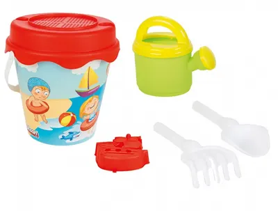 Set galetusa si forme pentru nisip Sweety Bucket Baby