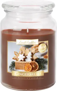 Lumânare parfumată Bispol Premium - Turtă dulce, 500 g