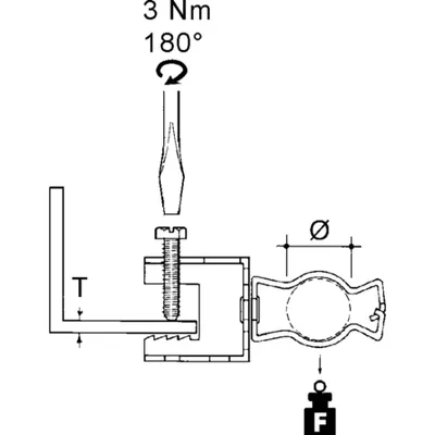 Clema cu surub cu clema pentru conducte FH107-GM1926