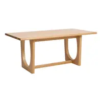 Masă de dining extensibilă cu aspect de lemn de stejar 95x180 cm Flow – Unique Furniture