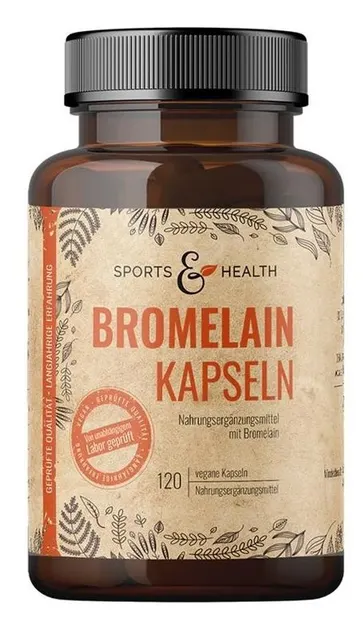 Sports & Health Solutions Bromelain, 550 mg, 120 capsule