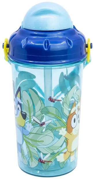 Sticlă cu pai Stor Bluey - 465 ml