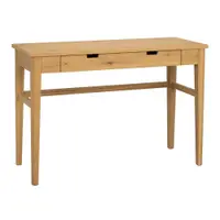 Masă consolă în culoare naturală cu blat cu aspect de lemn de stejar 40x110 cm Garrison – Rowico