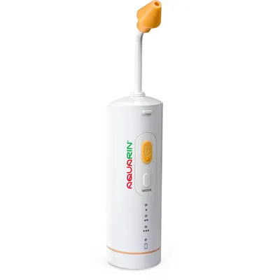 Irigator nazal Little Doctor Aquarin LD-N1 cu 3 nivele de presiune pentru copii si adulti, capacitate 900 ml, incarcare USB, alb