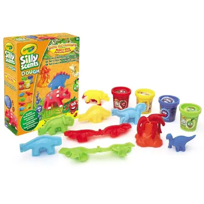 Plastilina parfumata Crayola cu forme Dinozaur 226g