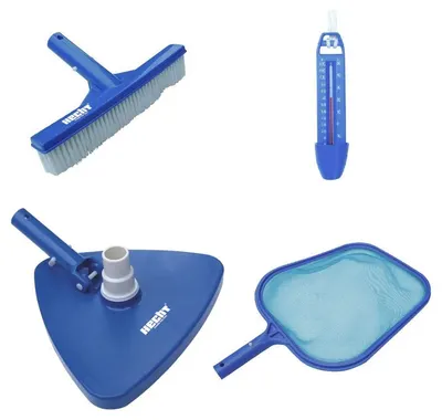 Set de întreținere pentru piscină Hecht - 061002, 4 piese