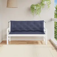 vidaXL Perne bancă de grădină 2buc. bleumarin 150x50x7cm textil oxford