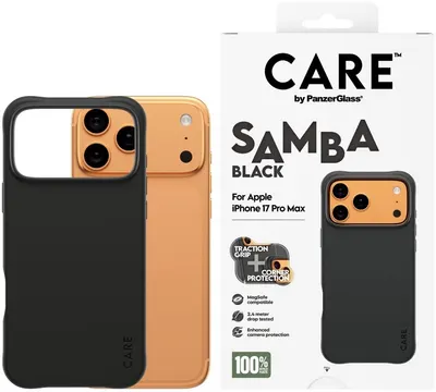 Husă CARE - Fashionable Samba, iPhone 17 Pro Max, MagSafe, Black