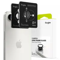Folie de protectie Camera Spate Ringke pentru Apple iPhone 17e / 16e, Sticla Securizata, Set 2 bucati, Neagra