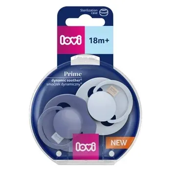 Lovi Set 2 suzete Dynamic Prime +18 luni Baby Blue/Blue