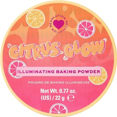 I Heart Revolution Pudră iluminatoare pentru față Citrus Glow, 22 g