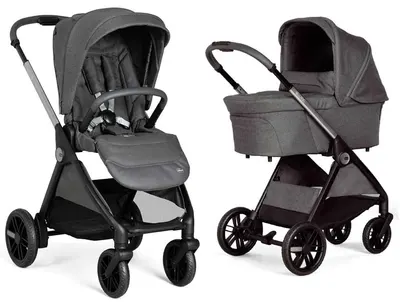 Cărucior combinat pentru bebeluși 2 în 1 Chicco - Bellagio, Black Satin