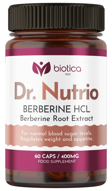 Dr. Nutrio Berberine HCL, 400 mg, 60 capsule, Biotica 1961