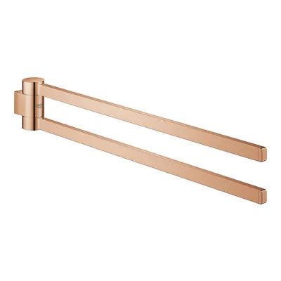 Suport prosop Grohe Selection 41063DA0, 400 mm, 2 suporti, montare pe perete, fixare ascunsa, pivotant, lucios, Warm Sunset