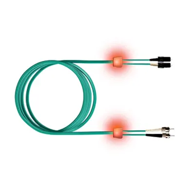 FO LED Patch Cord Premium, Duplex, SCD/ST, G50/125 OM3, 2m