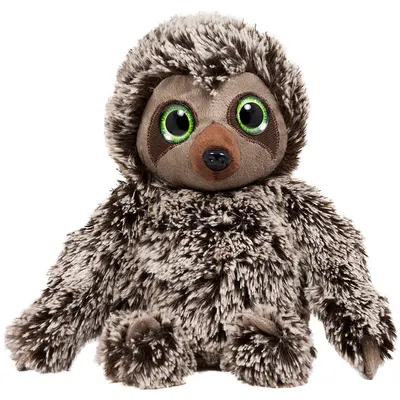 Jucărie de pluș Amek Toys - Leneș, maro, 20 cm