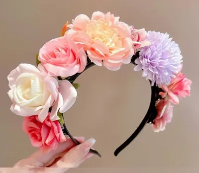 Cordeluta pentru Par Model Floral - M4