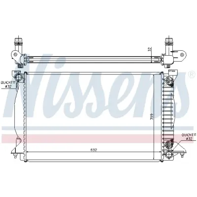 Radiator, racire motor NISSENS 60303A
