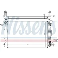 Radiator, racire motor NISSENS 60303A