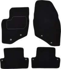 Covor podea MAMMOOTH Velours, 4 buc., fata spate, set, culoare neagra, potrivit VOLVO S60 I 07.00-04.10, Saloon