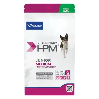 Hrana uscata pentru caini Virbac HPM Junior Special Medium 12 kg