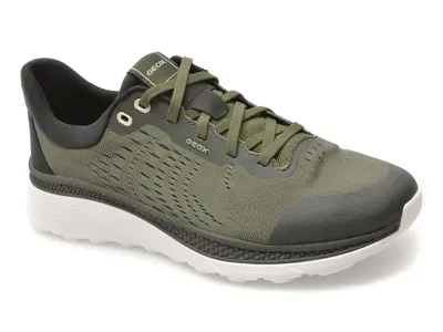 Pantofi sport GEOX kaki, U65HUB, din material textil