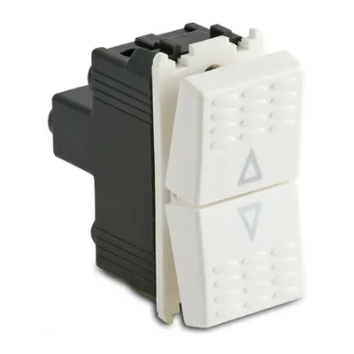 Dublu buton 1P / NA + 1PNA 16A 250V ~, alb