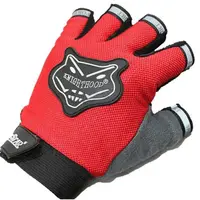 Set 2 bucati manusi sport Knitghthood, half finger, material poliester, neagra