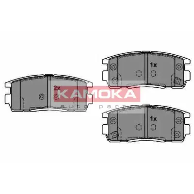 Set placute frana, frana disc KAMOKA JQ1018370