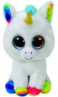 Jucărie de pluș TY Toys Beanie Boos - Unicorn Pixy, alb, 24 cm