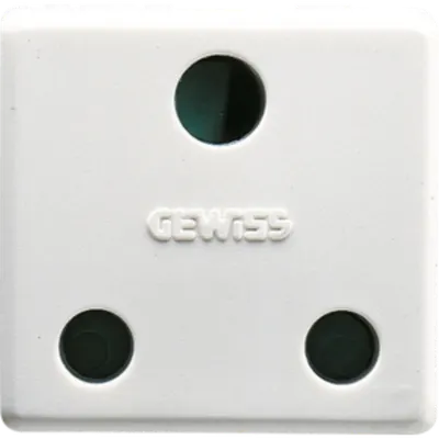 British Standard Priza 250v Ac - 2p+e 16a - 2 Modules - System White