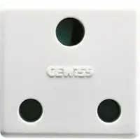 British Standard Priza 250v Ac - 2p+e 16a - 2 Modules - System White