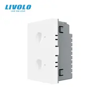 Modul intrerupator dublu tactil, standard italian, 3M Alb