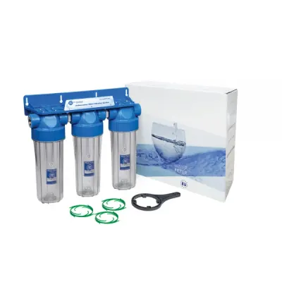 Sistem de filtrare Triplex 10 in 3 etape Aquafilter FHPRCLx-B-TRIPLE