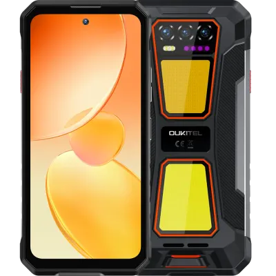 Telefon rugged Oukitel WP58 Pro, 5G, Dual SIM, 6.7 120Hz, Octa-Core T8200, 8GB RAM, 256GB, NFC, Android 15, Orange